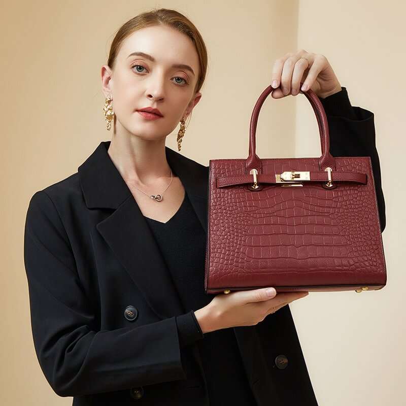 EvaGrande Croco Satchel