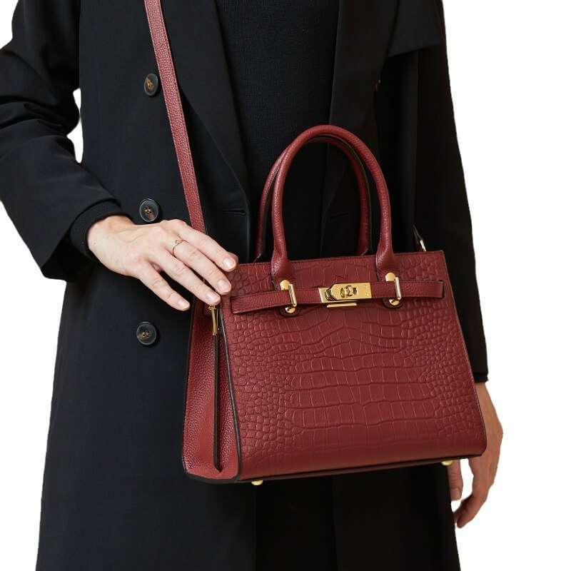 EvaGrande Croco Satchel