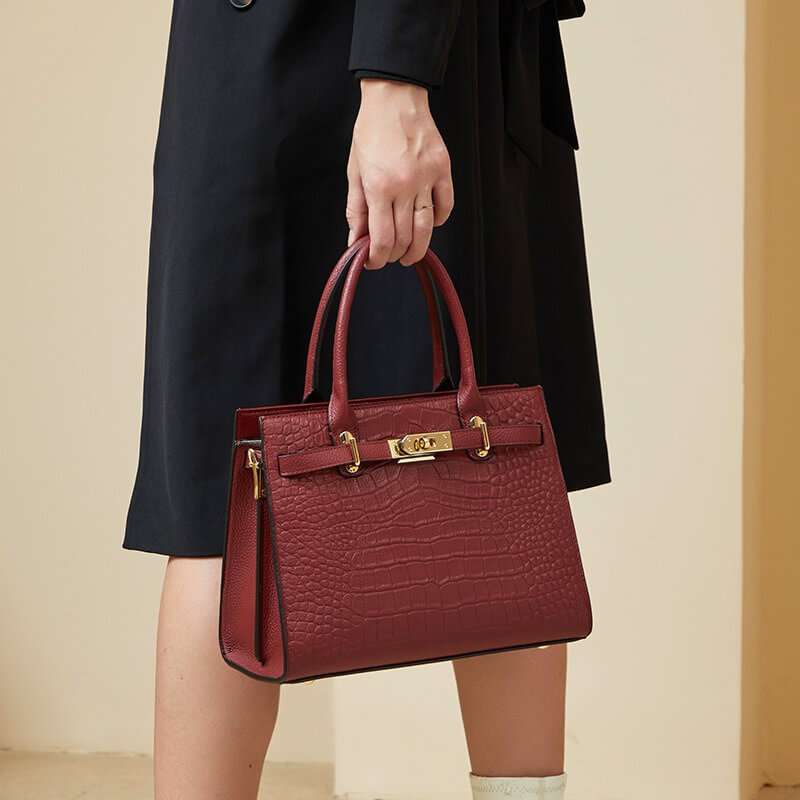 EvaGrande Croco Satchel